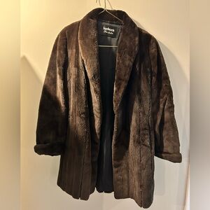 Brown Vintage Mink Fur Coat